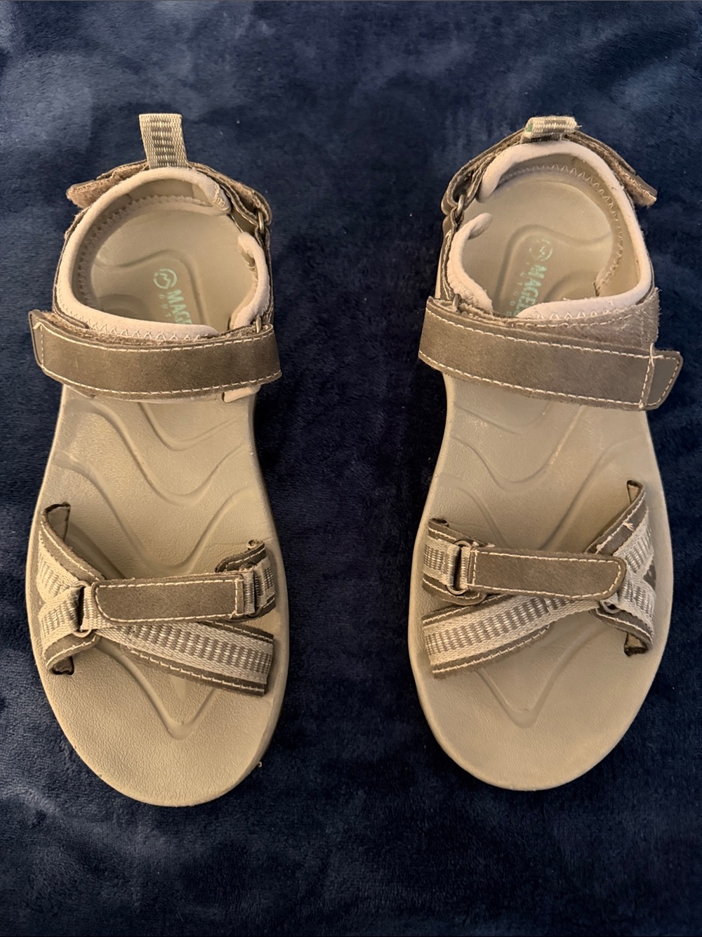 Adjustable Neutral Grey Outdoor Sandals